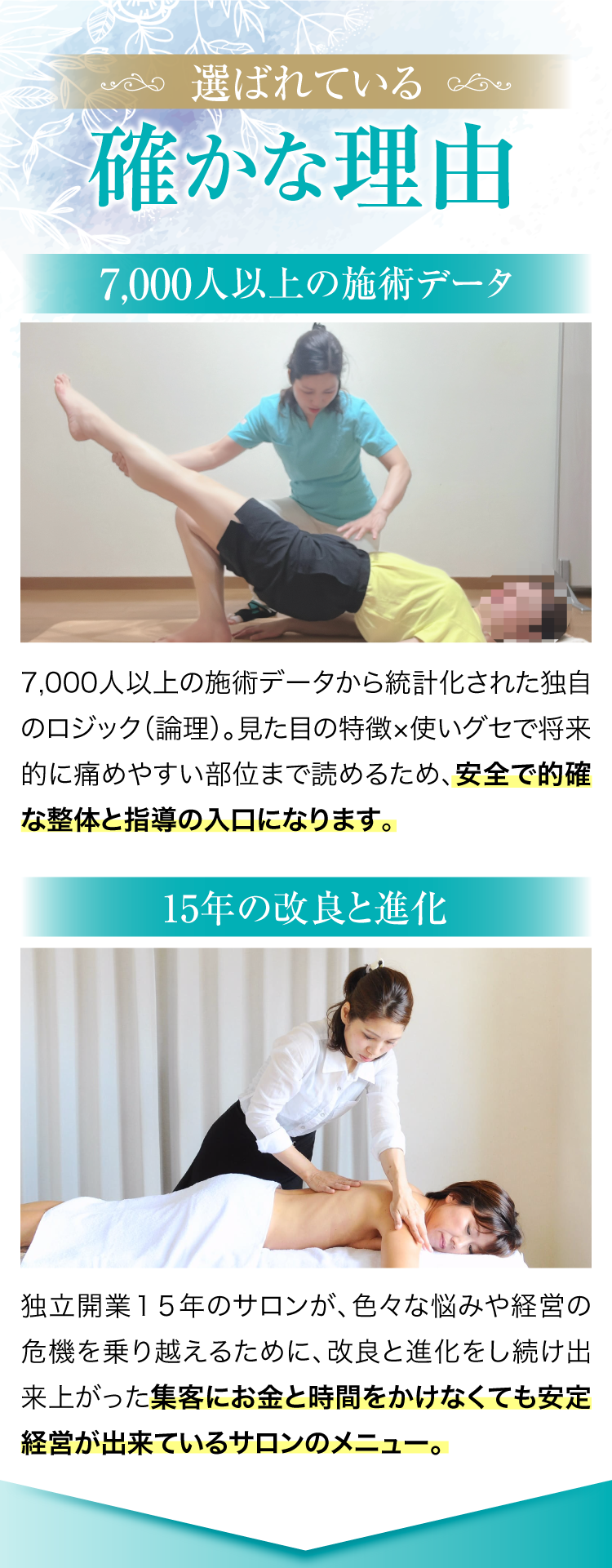 選ばれている確かな理由